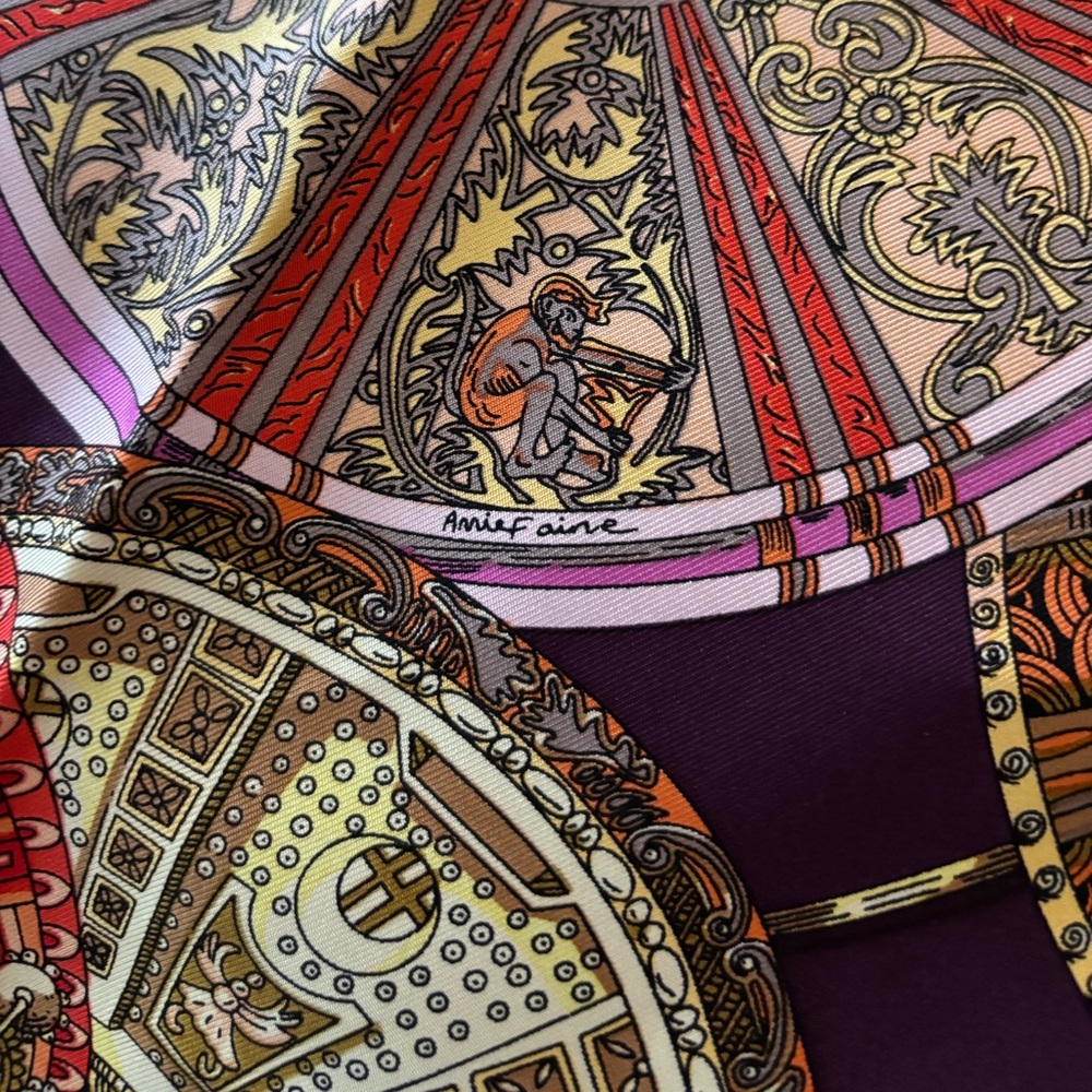 Hermes “Les Dômes Célestes” silk scarf - Picture 7 of 16